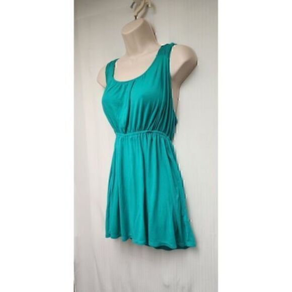 Forever 21 Empire Waistline Sleeveless Green Top Size S/P - Picture 5 of 8